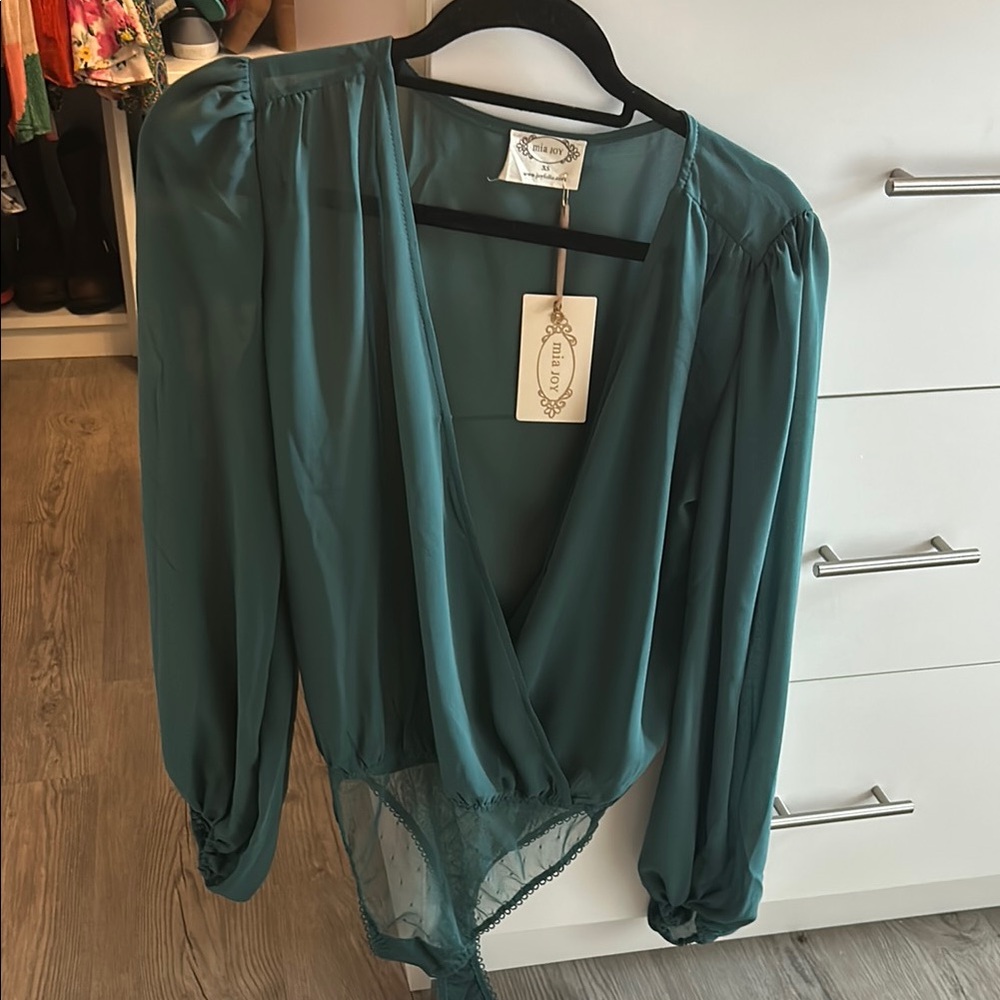 Mia Joy Teal Bodysuit - Never worn
